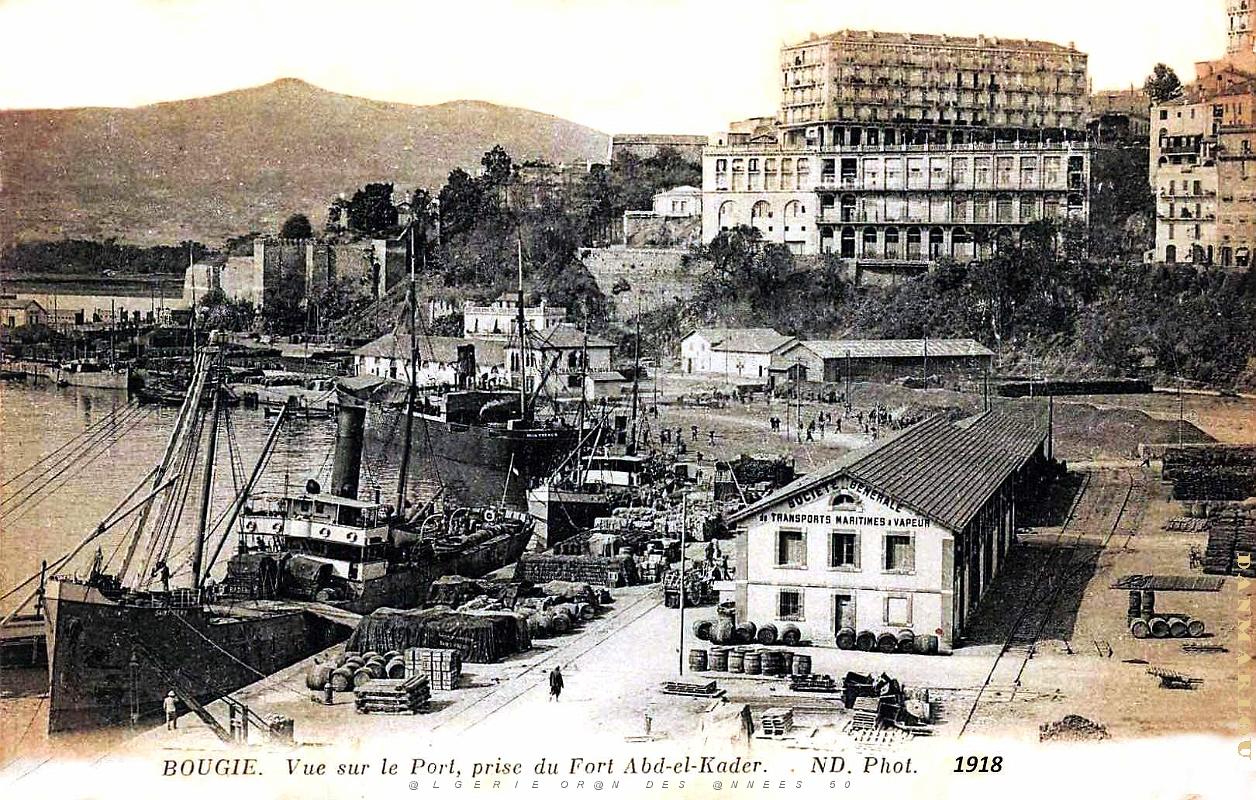 2970- Bougie - Port - Vue du Fort Abd-El-Kader - 1918.jpg